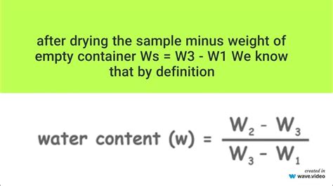 rapid moisture meter formula|how to calculate moisture content.